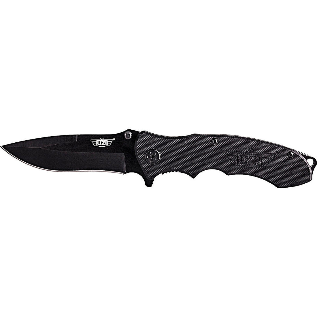 Uzi Responder VI Folding Knife Black - Tactical, Durable, Lightweight and Reliable Handle - UZKFDR006