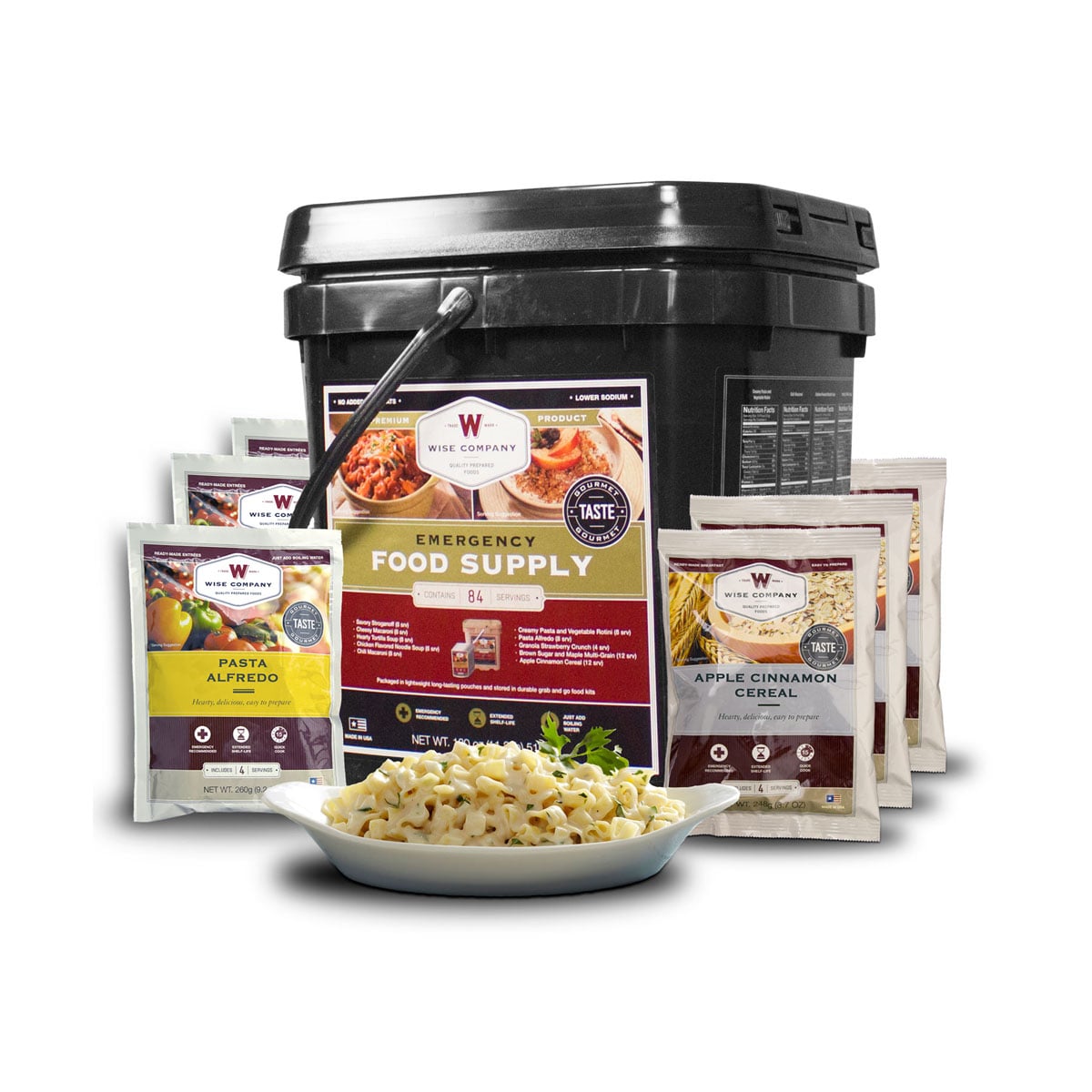 Wise Foods Gluten Free, Freeze Dried Entrees, 84 Servings Per Bucket - WFG01184