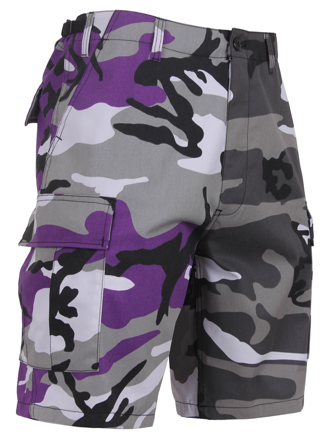 Rothco Two-Tone Camo Bdu Short - Ultra Violet Purple - City Camo, Small