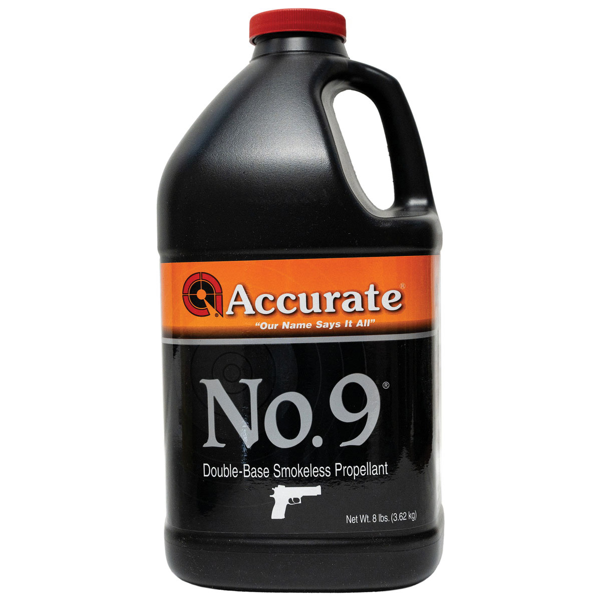 Accurate Powder No. 9 .357 Sig/.41 Rem Mag/.44 Rem Mag/10mm/.500 S&W Smokeless Pistol Powder, 8 lb