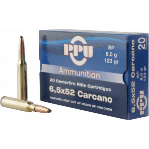 Prvi Partizan PPU PP3083 Metric Rifle 6.5x52mm Carcano 123 GR Soft Point - 20rd Box