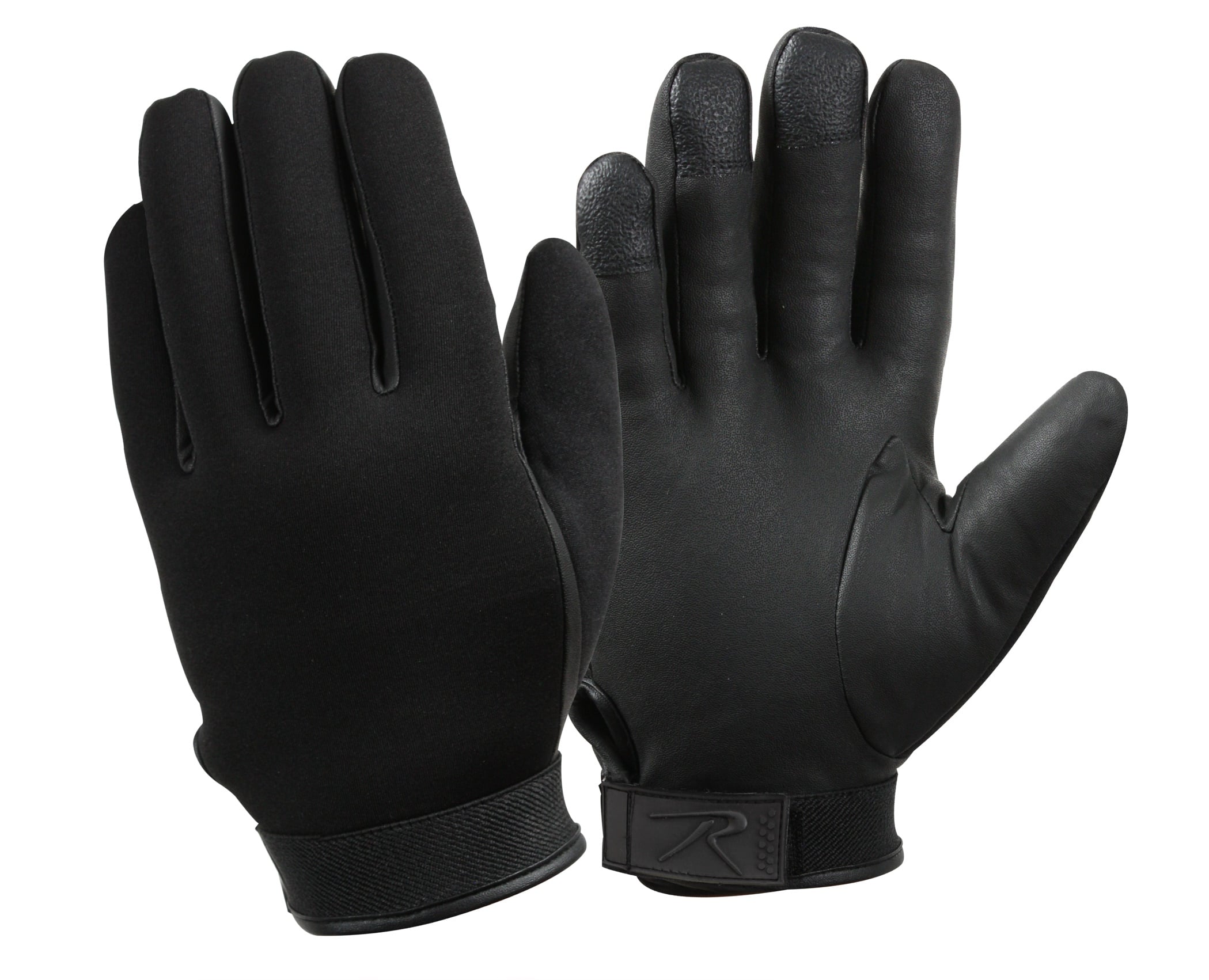 Rothco Cold Weather Neoprene Duty Gloves - Black, Large
