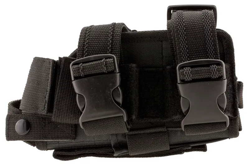 Ncstar Drop Leg Black Right Hand PVC Fabric Universal Holster for Handgun CVDLHOL2954B