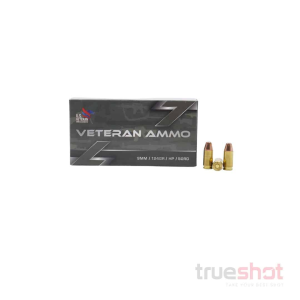 Veteran Ammo - 9mm - 124 Grain - JHP - Hornady XTP - 50