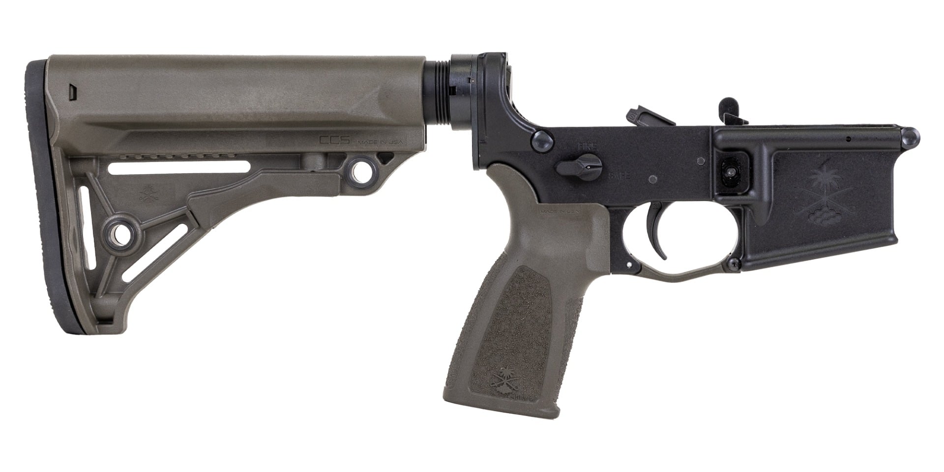 PSA Sabre-15 Forged Lower with Sabre Stock and Grip, ODG