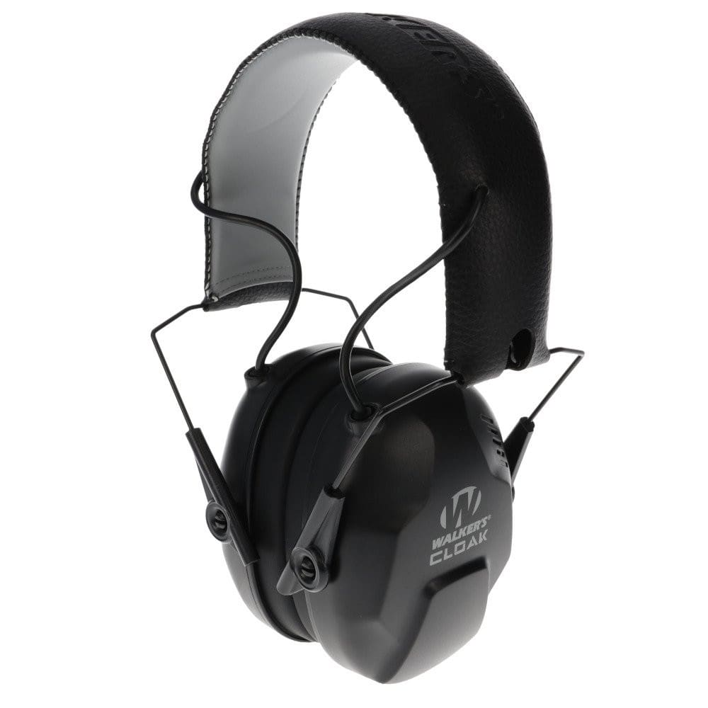 Walker Cloak Single Mic Electronic Earmuff, Black - GWP-CLKSM
