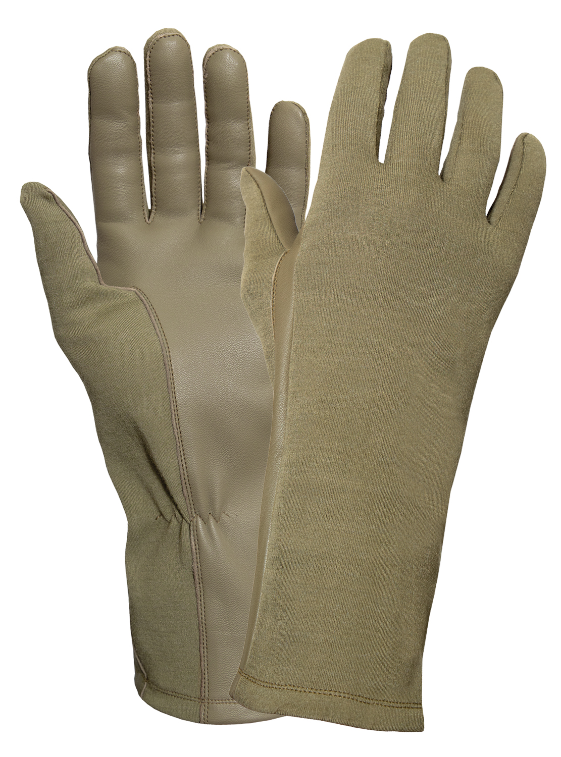 Rothco G.I. Type Flame Heat Resistant Flight Gloves - Ar 670-1 Coyote Brown, 8