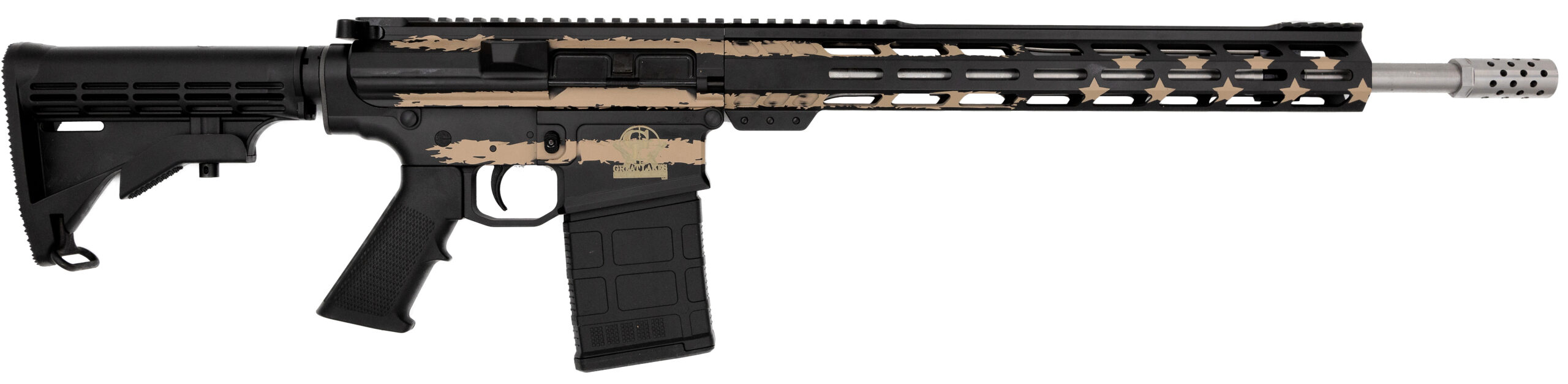 Great Lakes GLFA AR-10 .308 WIN Desert Flag Rifle