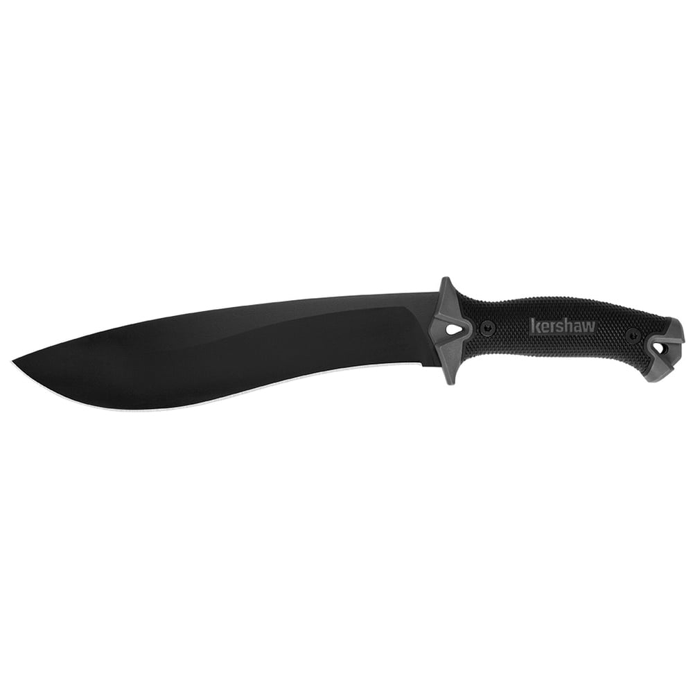 Kershaw CAMP 10 Machete Drop Point Fixed Blade Knife, 10", Black - 1077
