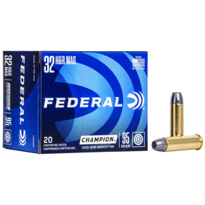 FEDERAL AMMO 32 HR 95Gr Lead Semi Wadcutter Champion 20rd