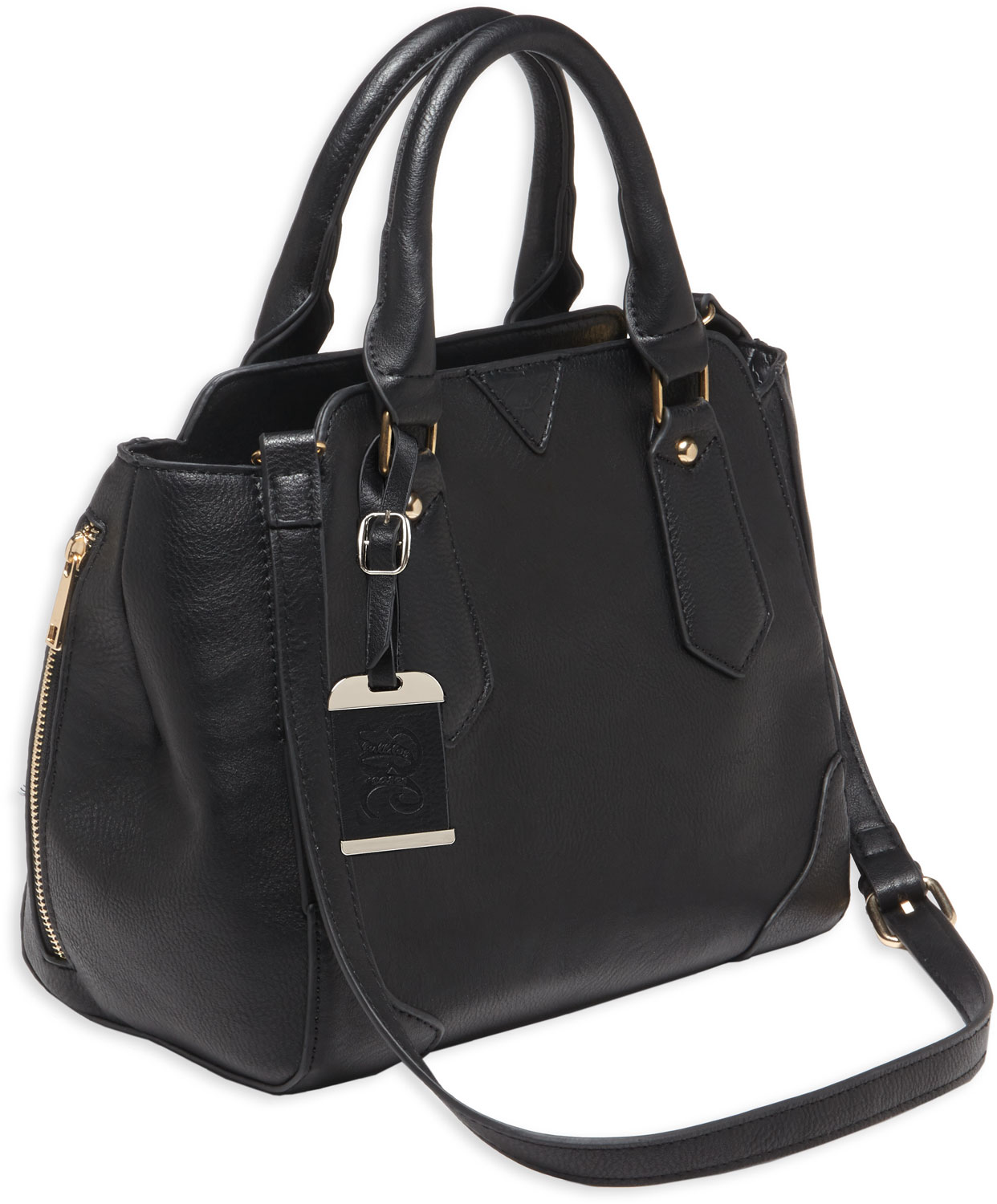 Bulldog Cases Satchel Purse w/ Holster, Black with Black Trim - BDP-020