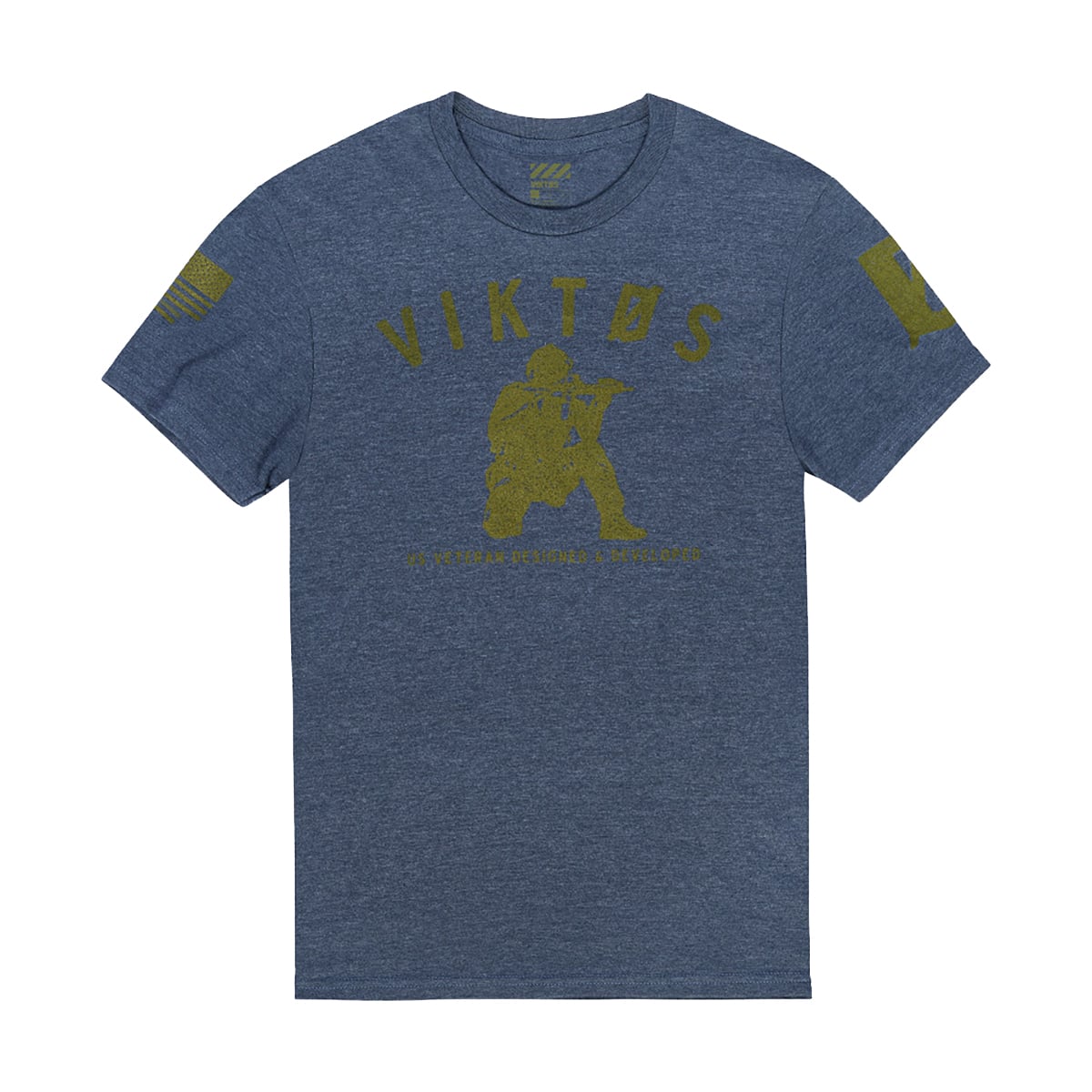 Viktos Varsity T-Shirt, Navy Heather - Large