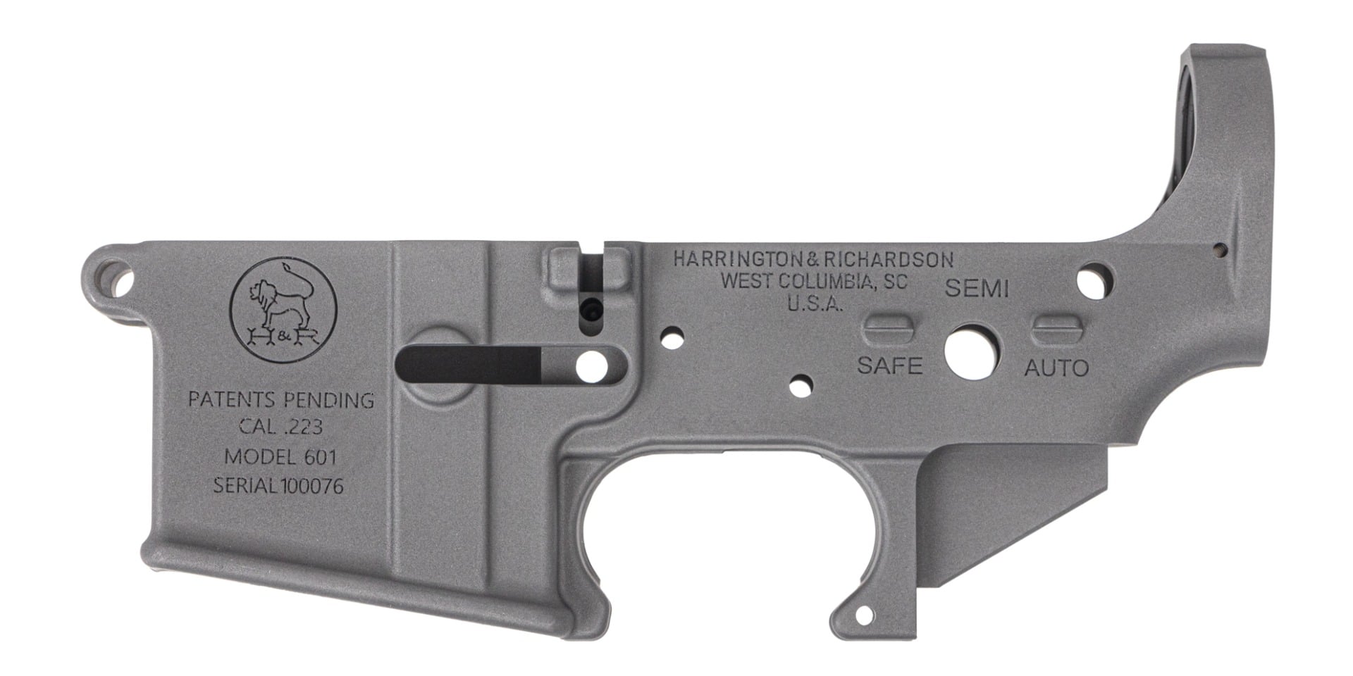 Harrington & Richardson BLEM 601 Slickside Lower Receiver, Gray