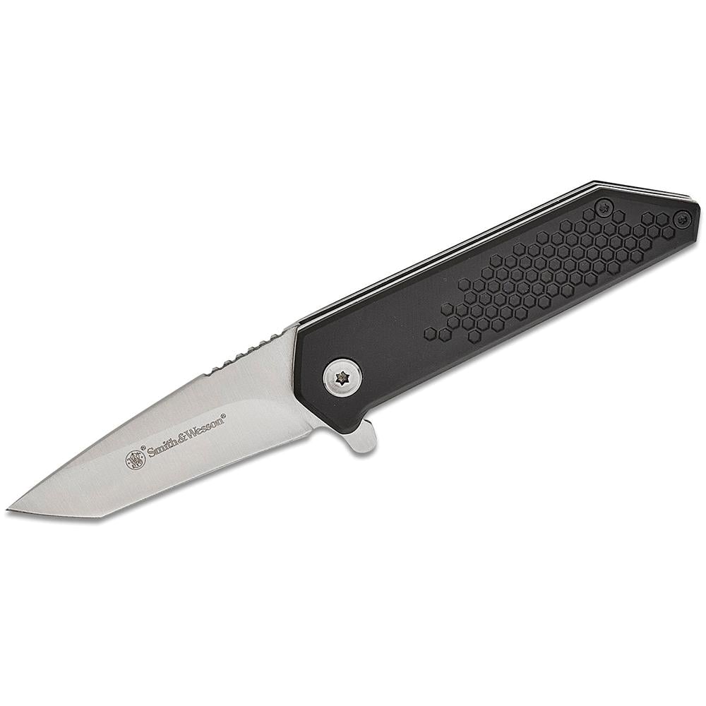 Smith & Wesson Extreme Ops Spring Assisted Folding Knife Tanto, Black
