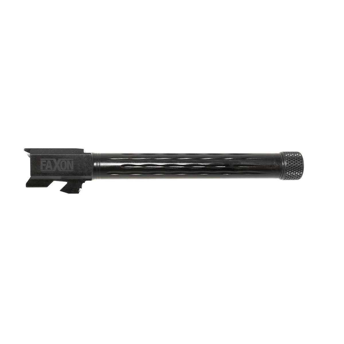 Faxon Firearms Button Rifled Fluted Drop-In Barrel 9mm Fits Glock Gen 1-4 G34 Competition, Black