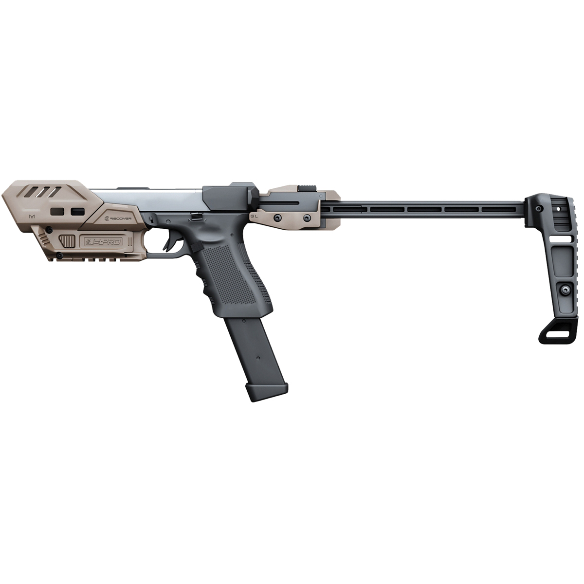 Recover Tactical S-Pro Basic Conversion Kit Fits Glock G17/G19/G19X/G24/G25, Tan
