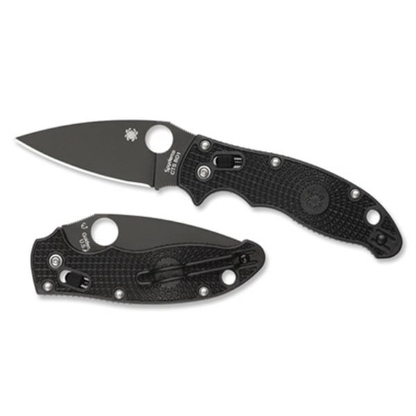 Spyderco Manix 2 Drop Point Lightweight Folding Knife, 3.37" - C101PBBK2