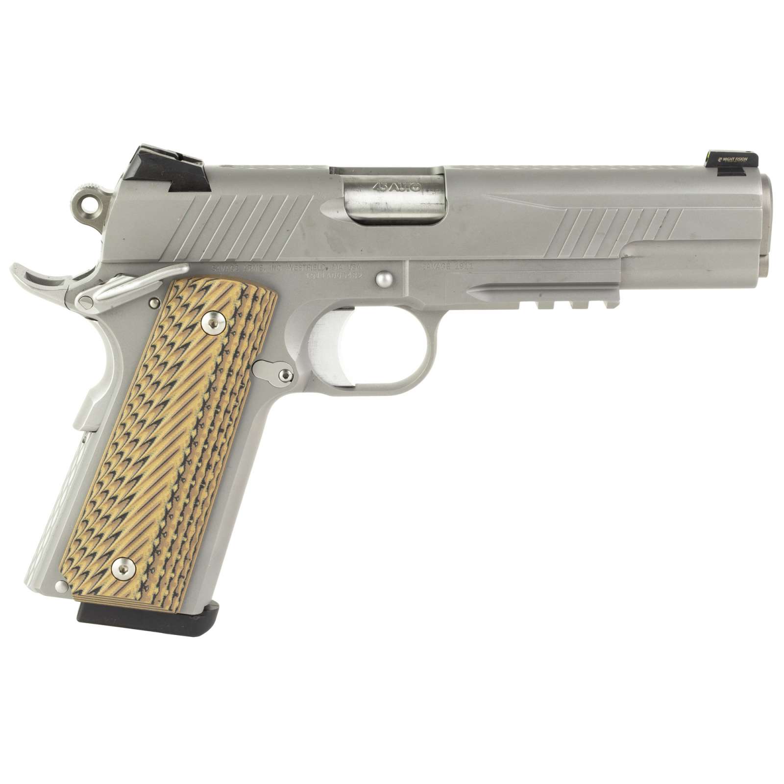 Savage 1911 Govt Rail Stainless 45 ACP Pistol