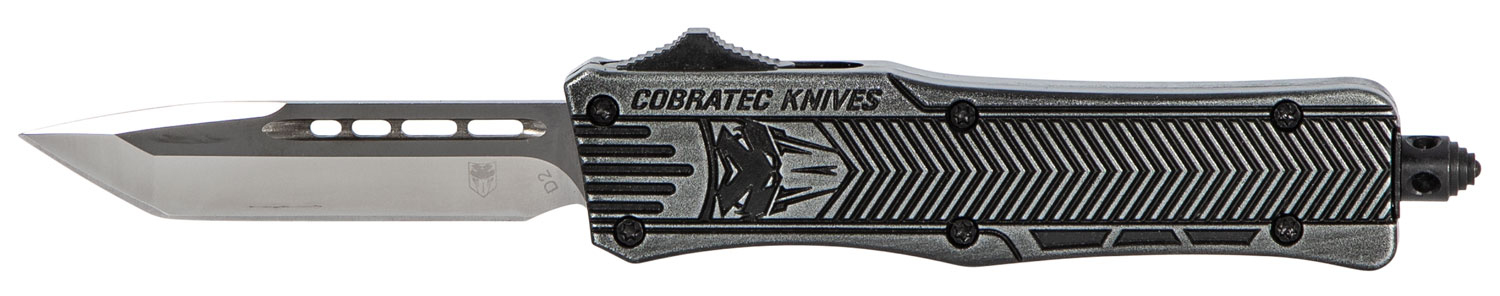 CobraTec Small CTK-1 2.75" Tanto OTF Knife, Stonewash - SSWCTK1STNS