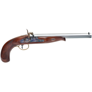 Pedersoli Continental Percussion Muzzleloading Pistol 45 Caliber 11" Chrome Barrel Walnut Stock