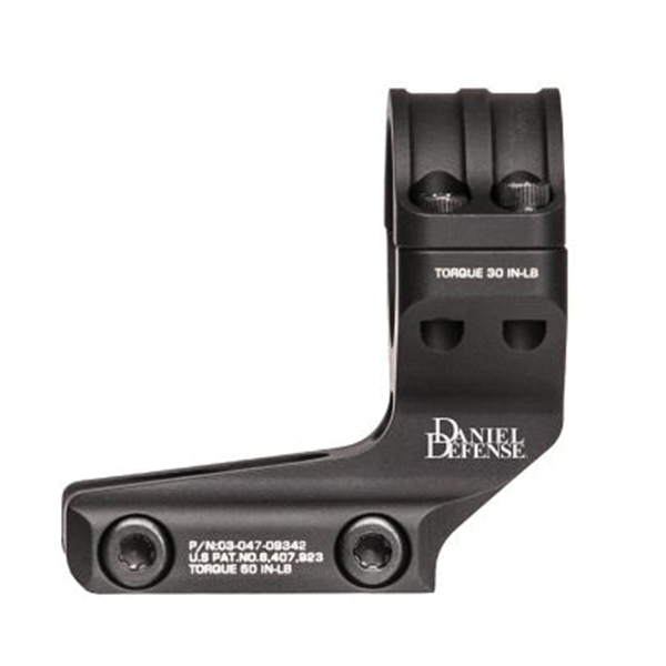 Daniel Defense 30mm 1-Piece Single Scope Ring Mount, Black - 047-07195