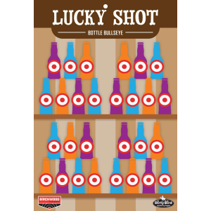 Birchwood Casey BC-35772 Dirty Bird Target Lucky Shot Bottles 12 x 18 6 Pack