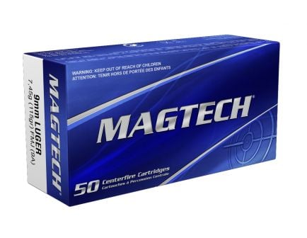 Magtech 9mm 115 Grain FMJ 50rds - 9A