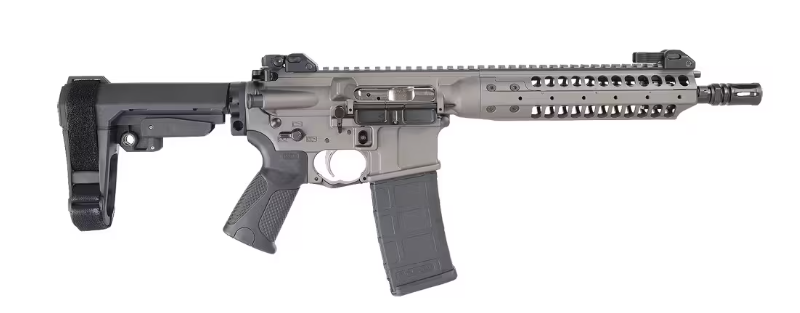 LWRC IC A5 10.5" .300 BLACKOUT AR Pistol W/ SBA3 BRACE, TUNGSTEN GREY