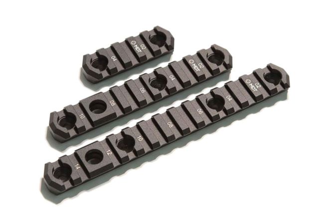 MDT M-LOK Picatinny Rail 3 Slots 1.5 inch Black