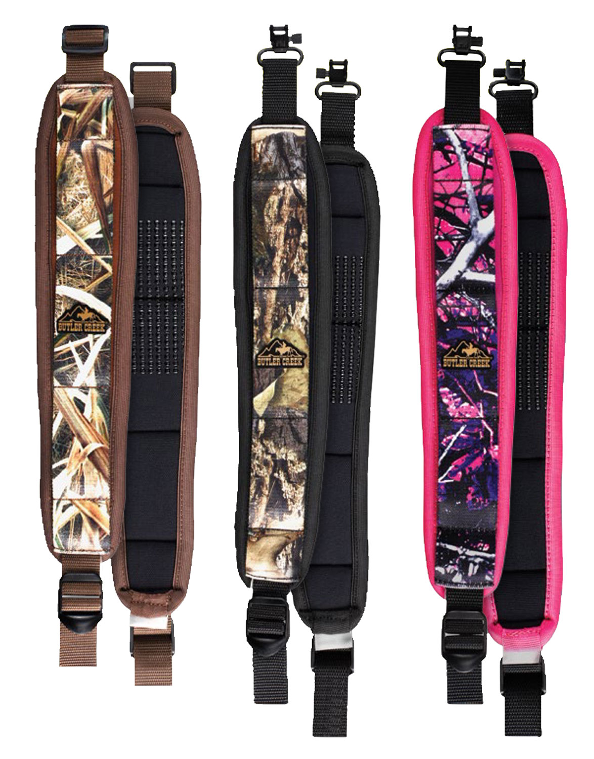 Butler Creek Comfort Stretch Adjustable Firearm Sling w/ Swivels, Mossy Oak Obsession - 181018