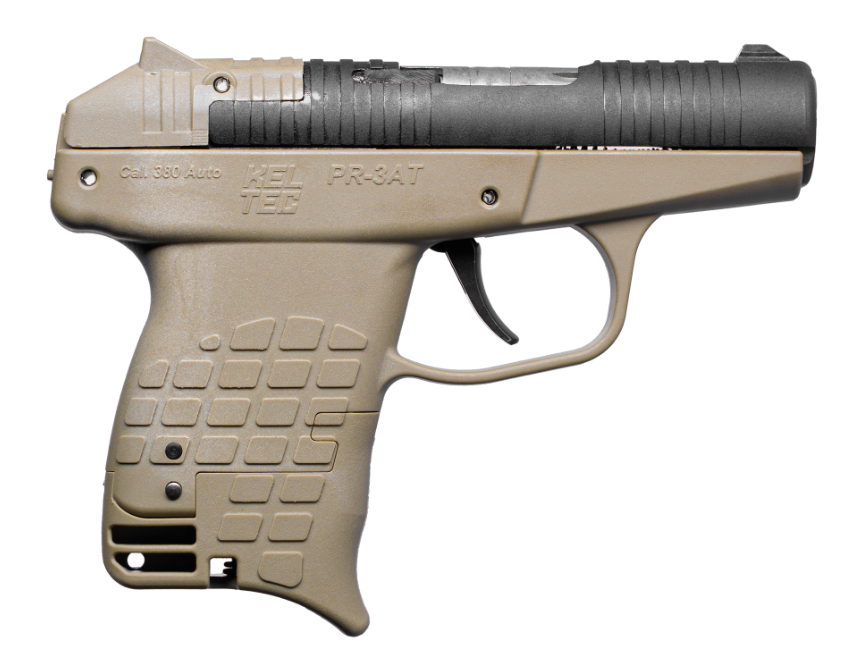 Kel-Tec PR-3AT 2.85" .380 ACP (2)13rd Handgun, Tan - PR3ATTAN