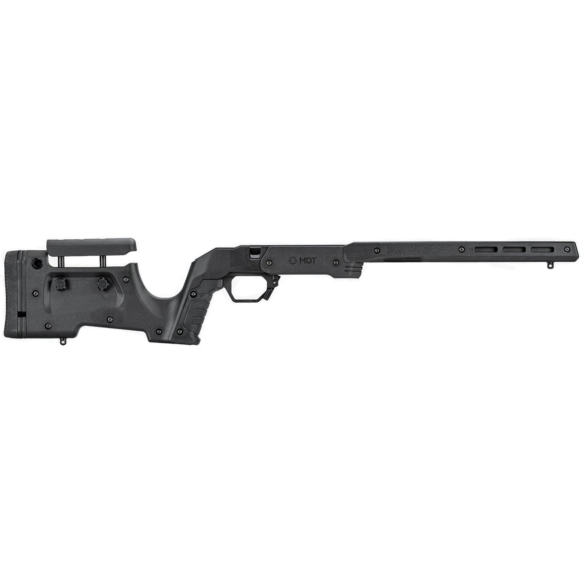 MDT XRS Rifle Chassis System for Remington 700 in Black - High-Durability Chassis for Enhanced Accuracy and Tactical Performance - 104691-BLK