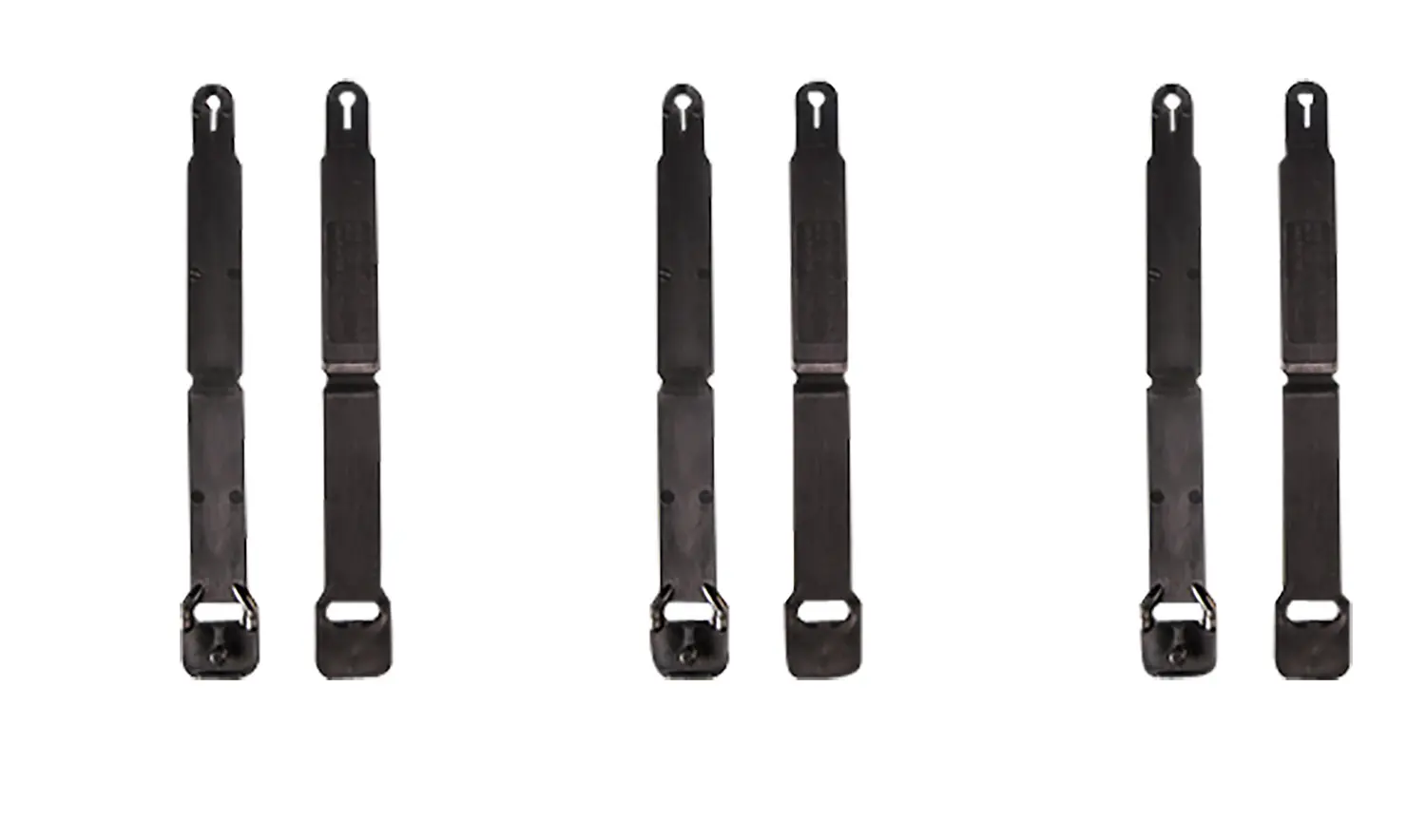 High Speed Gear 91SC12BK MOLLE Clips Short, Black Injection Molded Fits MOLLE (12 Pack)