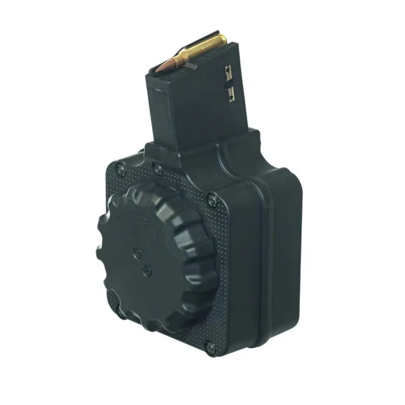 ProMag Black Polymer AR Magazine For AR-308 .308 Win 50/rd Drum