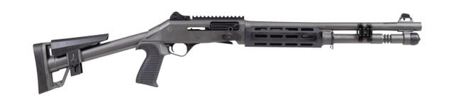 Panzer Arms M4 SPEED PRO Tactical 12 Gauge 18.5" 5rd Shotgun, Disruptive Grey - PAM4CSDGMFSS