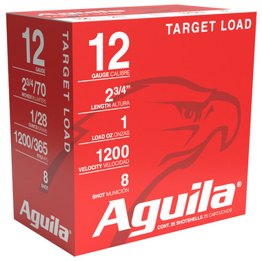Aguila Target Load Competition 12 Gauge 2.75" 1 oz 8 Shot
