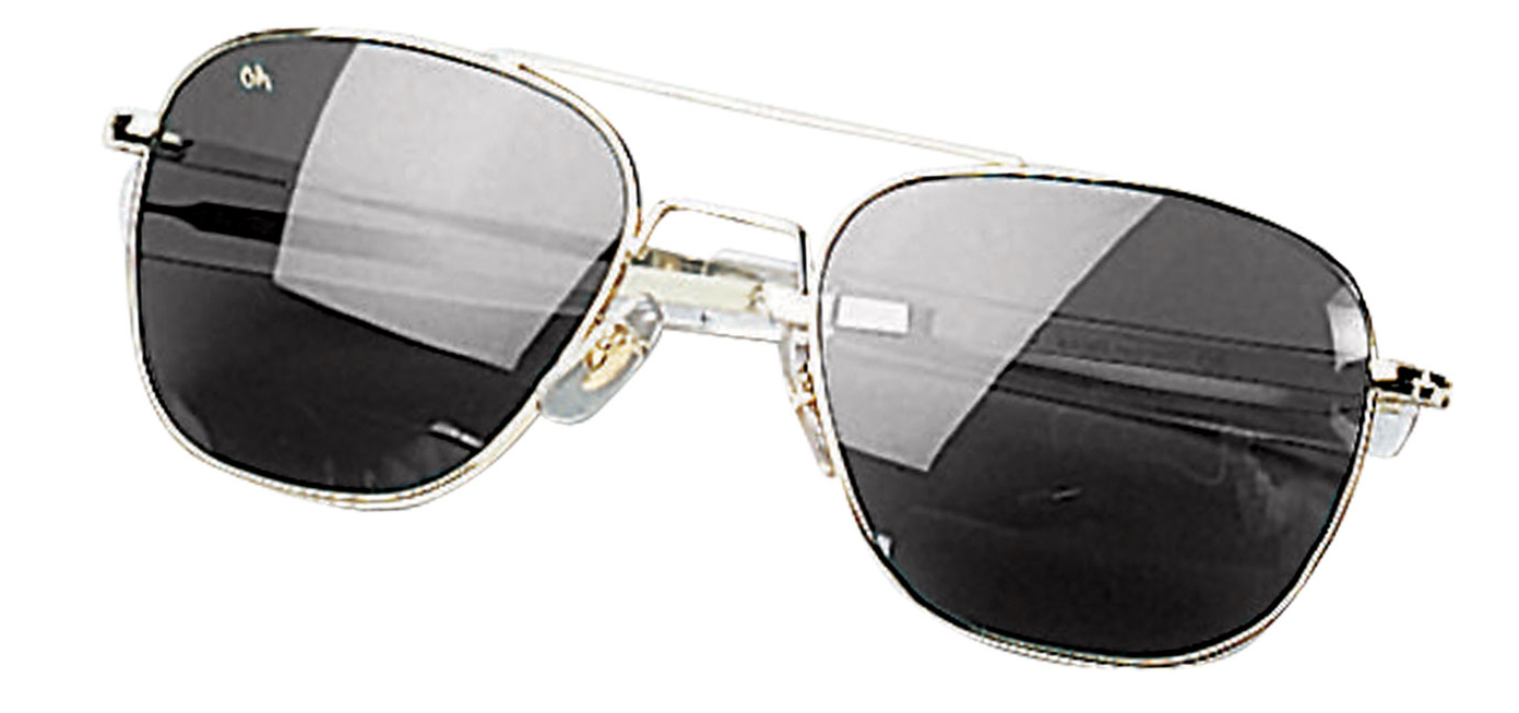 Rothco G.I. Type Aviator Sunglasses - Gold - Smoke, 58 Mm
