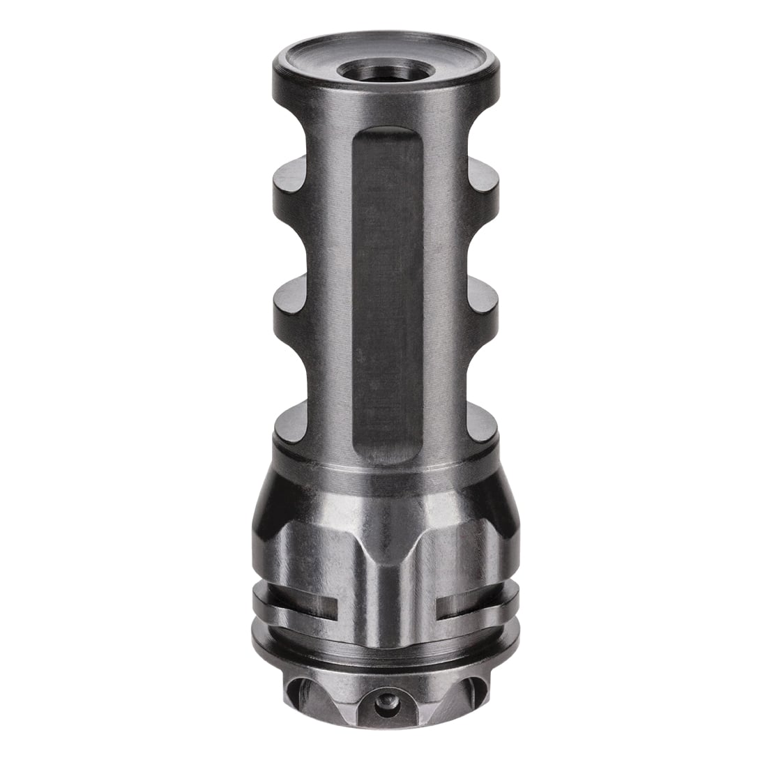 Gemtech ETM 3-Port Muzzle Brake 1/2-28, Black - Effective Recoil Reduction - 13816