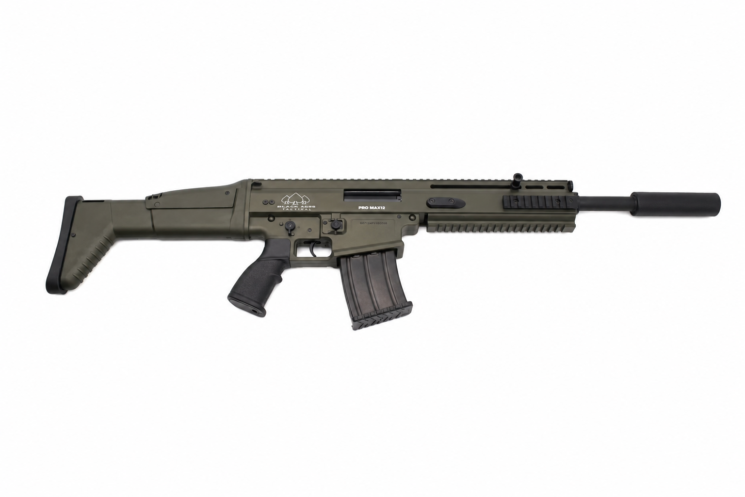 Black Aces Tactical SR12 Semi-Auto - OD Green - 12ga - 18.5" - BATSR12ODG