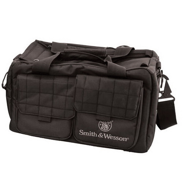 Smith & Wesson Recruit Nylon Tactical Range Bag in Black - Compact Range Gear Storage - 110013