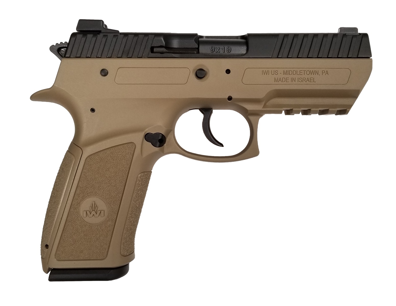 IWI Jericho 941 Mid Sized Enhanced 9mm Pistol - FDE, 3.8" Barrel