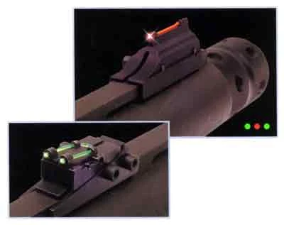 TRUGLO SIGHT SET GOBBLE-DOT - PRO SERIES 1/4" RIB RED/GREEN