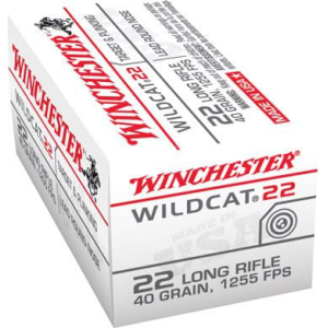 Winchester Ammo WW22LRB Wildcat 22 LR 40 gr Lead Round Nose (LRN) (Bulk) - 500rd Box