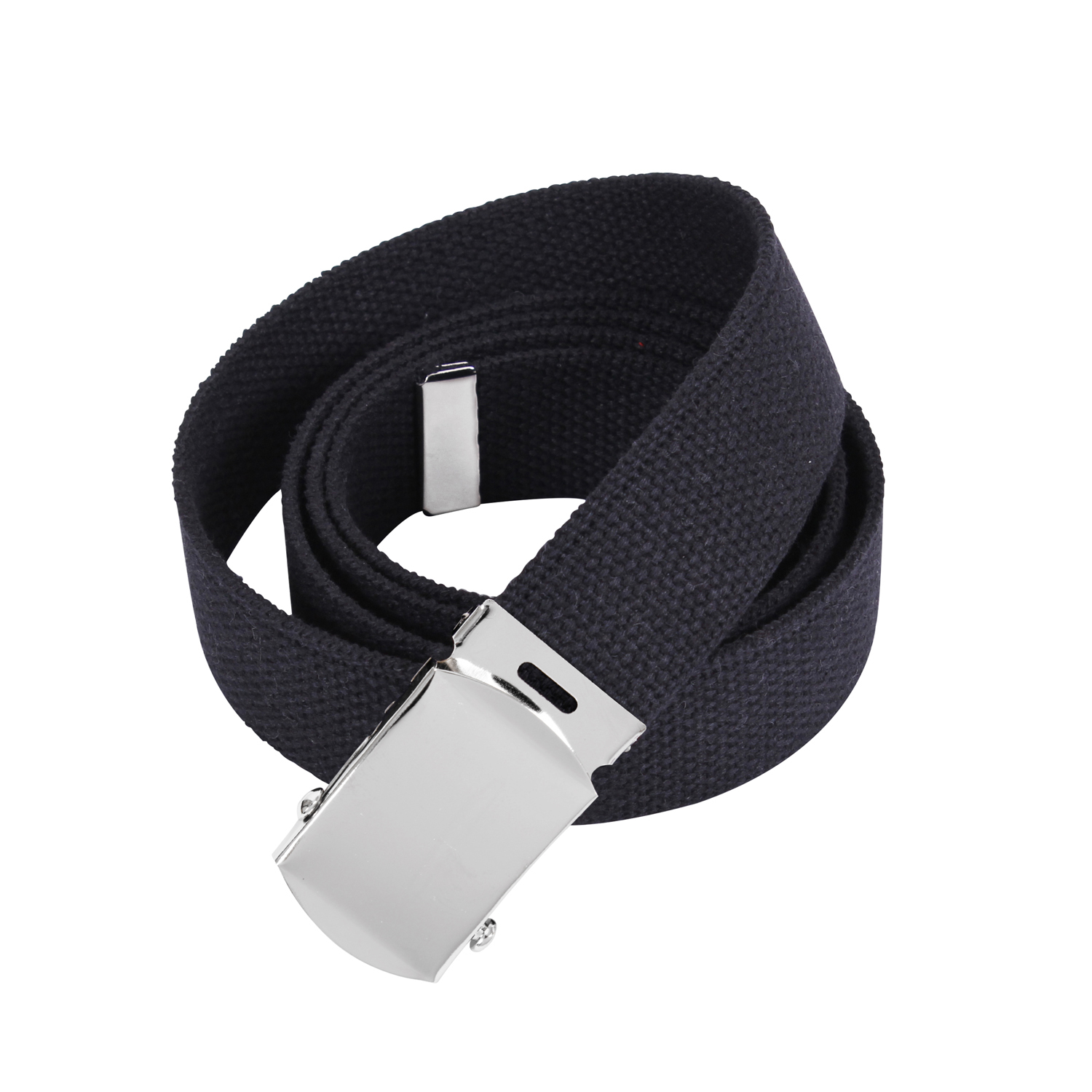 Rothco Web Belts - 54 Inches Long, Chrome, Black