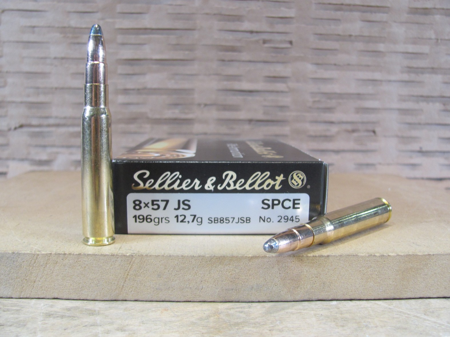 400 Round Case – 8mm Mauser 8×57 JS 196 Grain Soft Point SPCE Sellier Bellot Hunting Ammo – SB857JSB