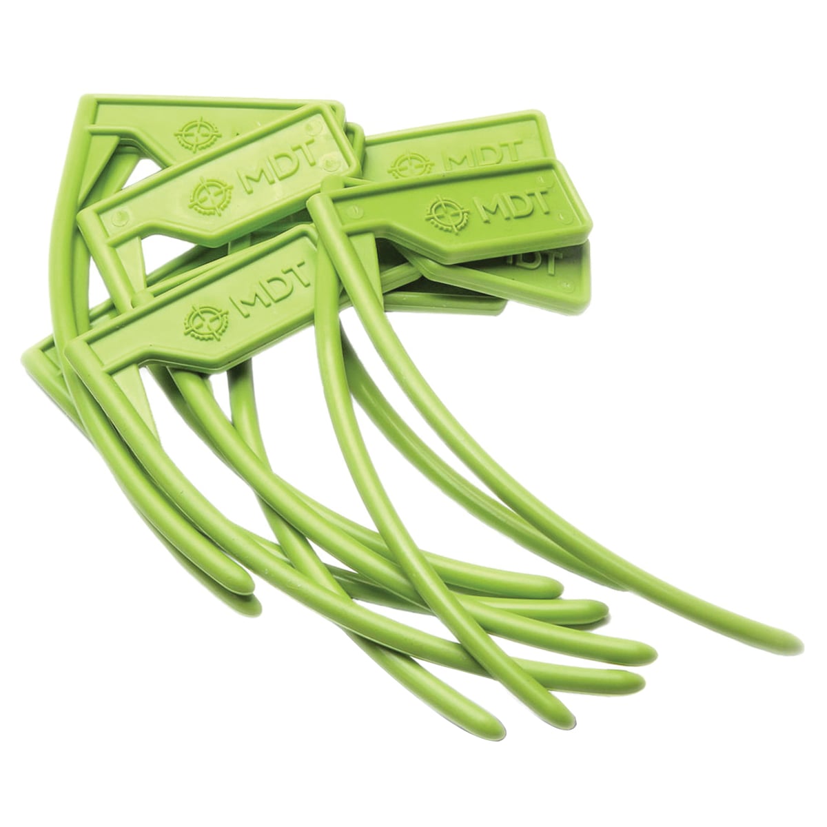 MDT Chamber Flag in Green - Pack of 10 Safety Flags for Firearm Identification - 104544-GRN