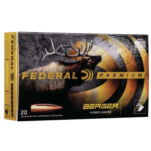 Federal P300WSMBCH1 Premium Berger Hybrid Hunter 300 WSM 185 gr Berger Hybrid Hunter 20 Bx/ 10 Cs