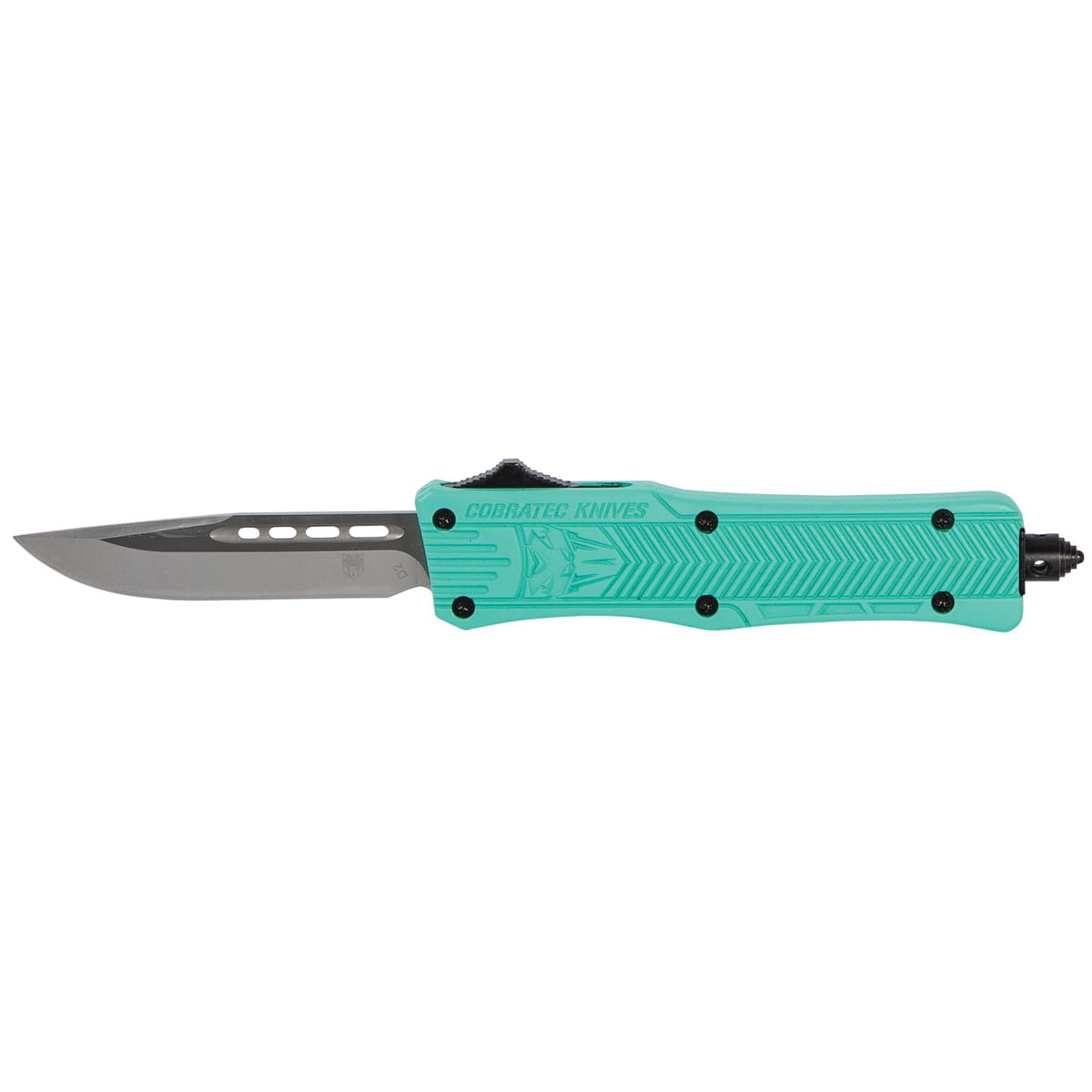 Cobra TEC Knives LLC CTK-1 Small OTF Knife Plain, Teal