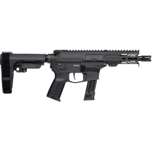 CMMG Banshee Mk17 9mm Luger Pistol 5" Threaded Barrel 21+1 Round Armor Black Pistol Brace