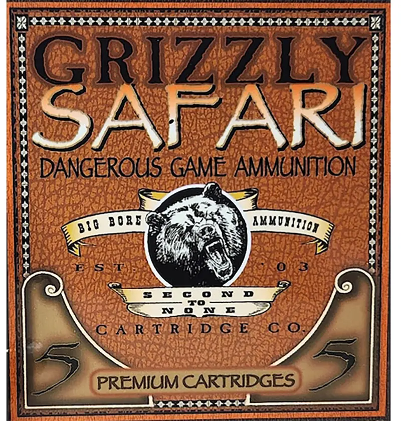 Grizzly Ammo GC47NE2 470NitroExpress 500gr Solid Brass 5 Per Box/10 Case
